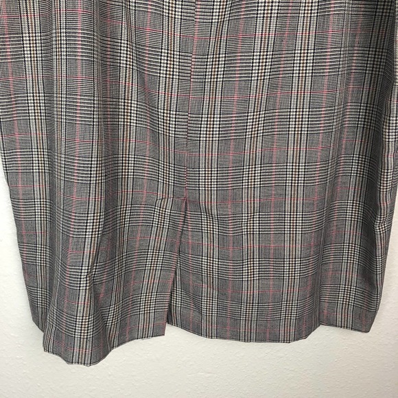 Vintage Joan Leslie Houndstooth Tartan Black, White, Red Dark Academia Skirt - Picture 4 of 9